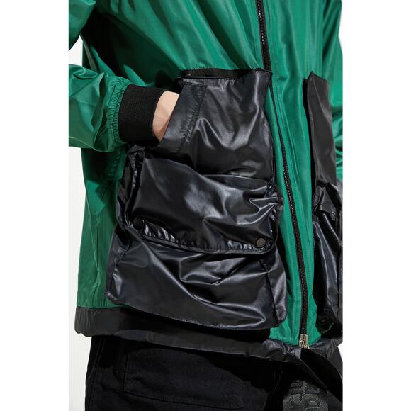New Urban Outfitters LYpH Smitt Two-Tone Track Jacket $479  MEDIUM  Green/Black - Picture 2 of 4